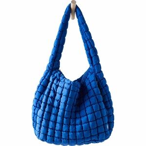 FP Movement by Free People Bold Blue Quilted Shoulder Bag